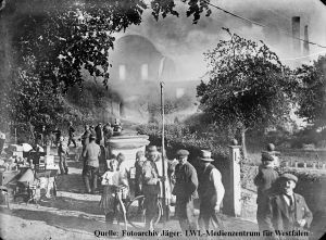 Klosterbrand in Marienfeld im Jahre 1915&nbsp;&copy;&nbsp;Fotoarchiv Jäger